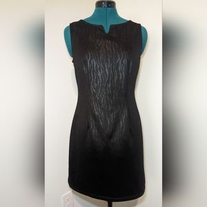 AQUA BLUES Black Zebra Dress